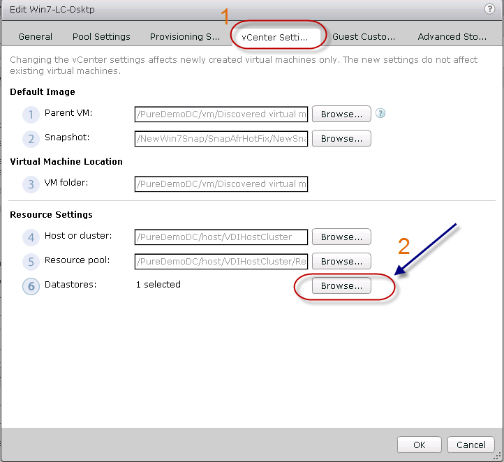VMware Horizon View 7链接克隆池迁移新存储