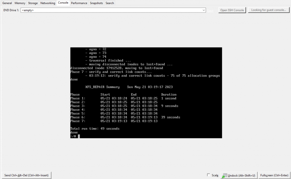 CentOS 7意外断电导致报错XFS (dm-0):Failed to recover intents无法启动
